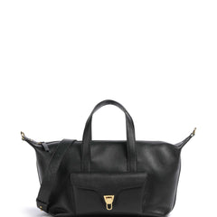 Coccinelle Borsa a Tracolla Pelle Donna Nera Stampa Logo