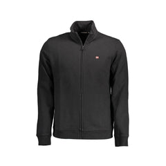 Napapijri Sweat Homme Noir avec Fermeture Éclair et Logo