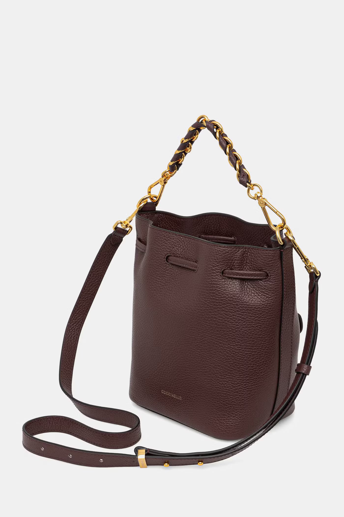 Coccinelle Borsa Secchiello Pelle Donna Marrone Stampa