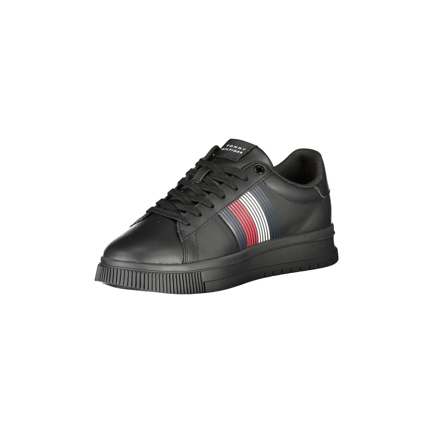 TOMMY HILFIGER Scarpe Sneakers Uomo Nere con Dettagli a Contrasto nero - vista 3