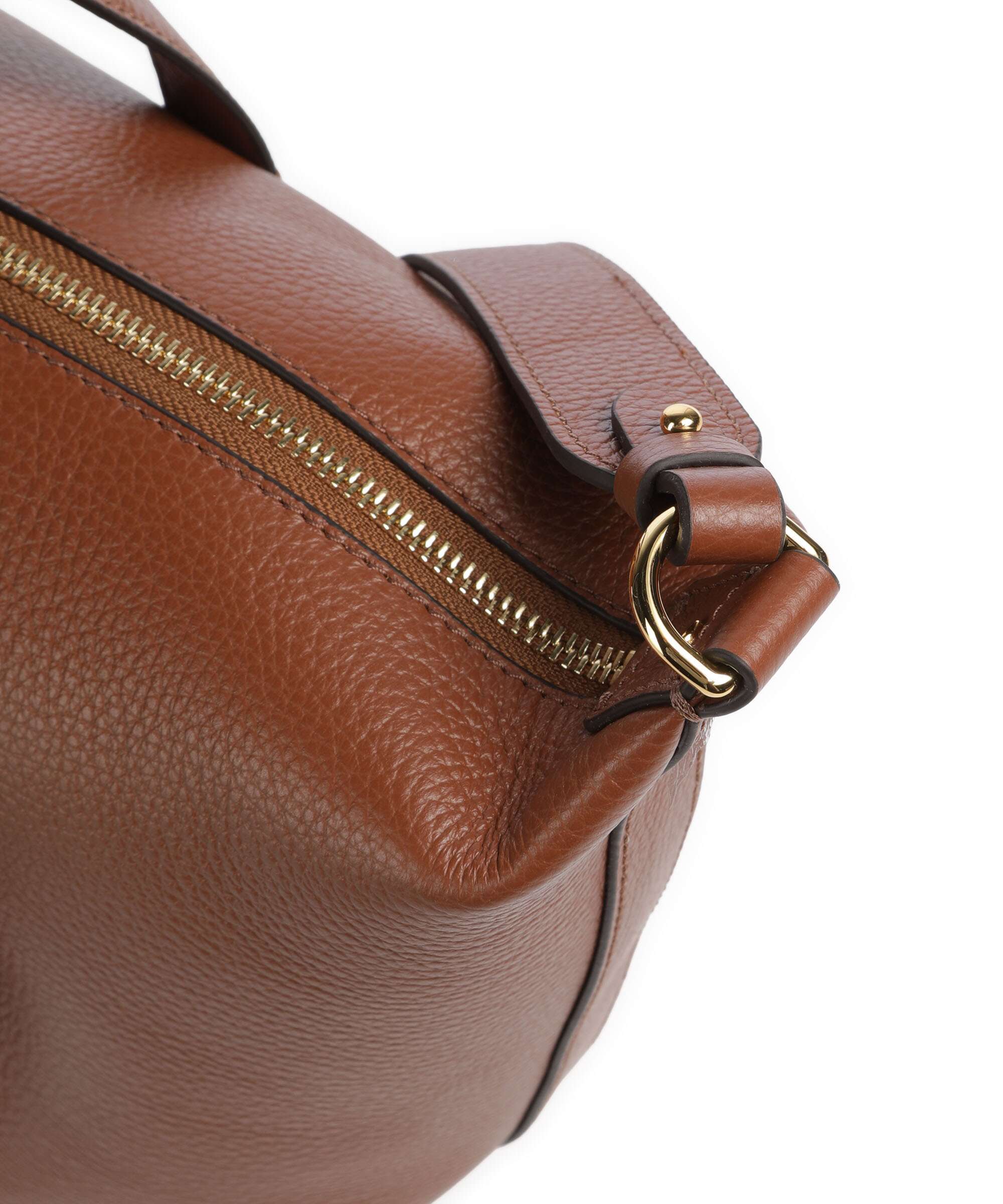Coccinelle Borsa a Tracolla Pelle Donna Marrone Stampa Logo