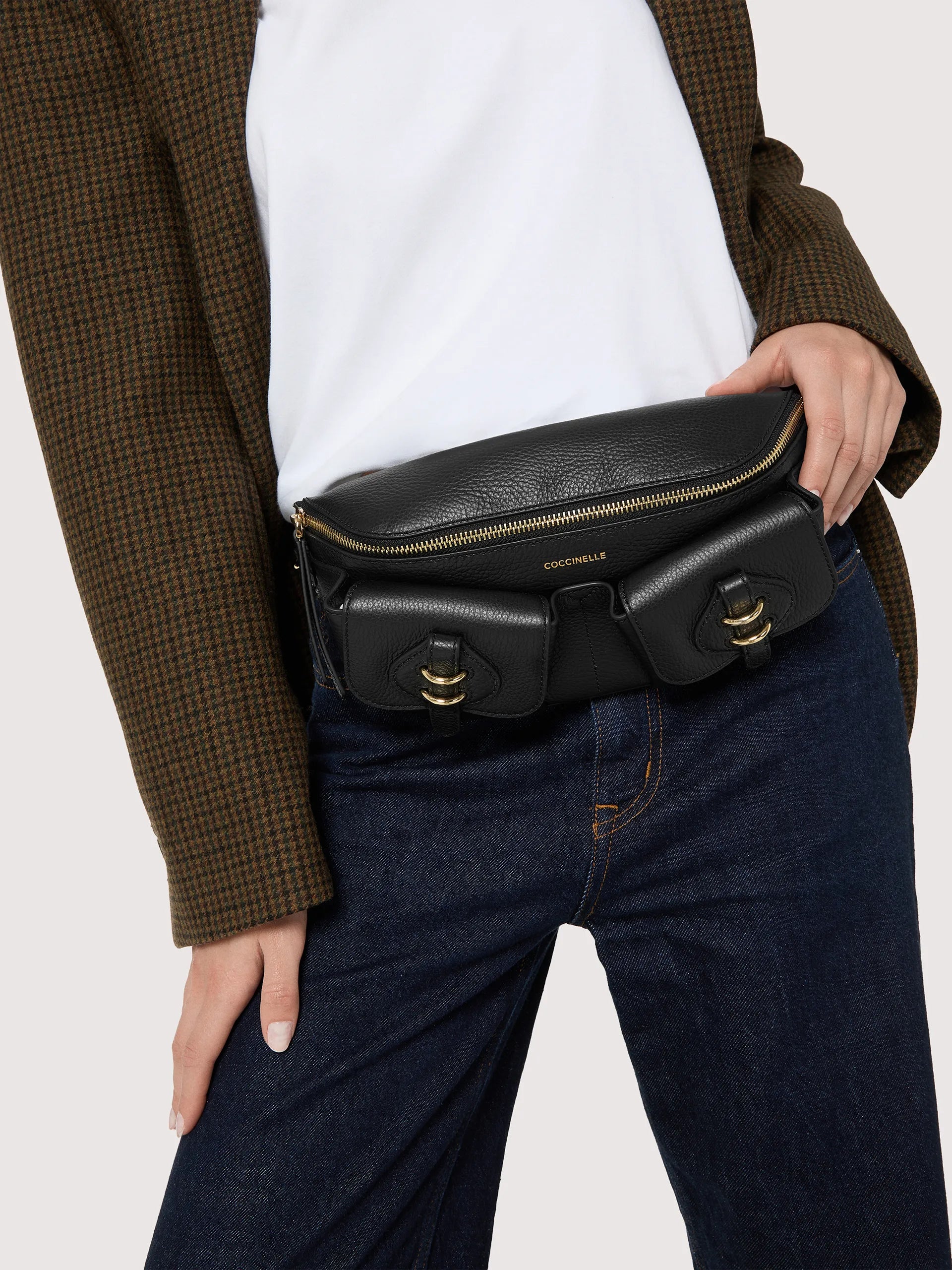 Coccinelle Marsupio Donna Marrone Zip