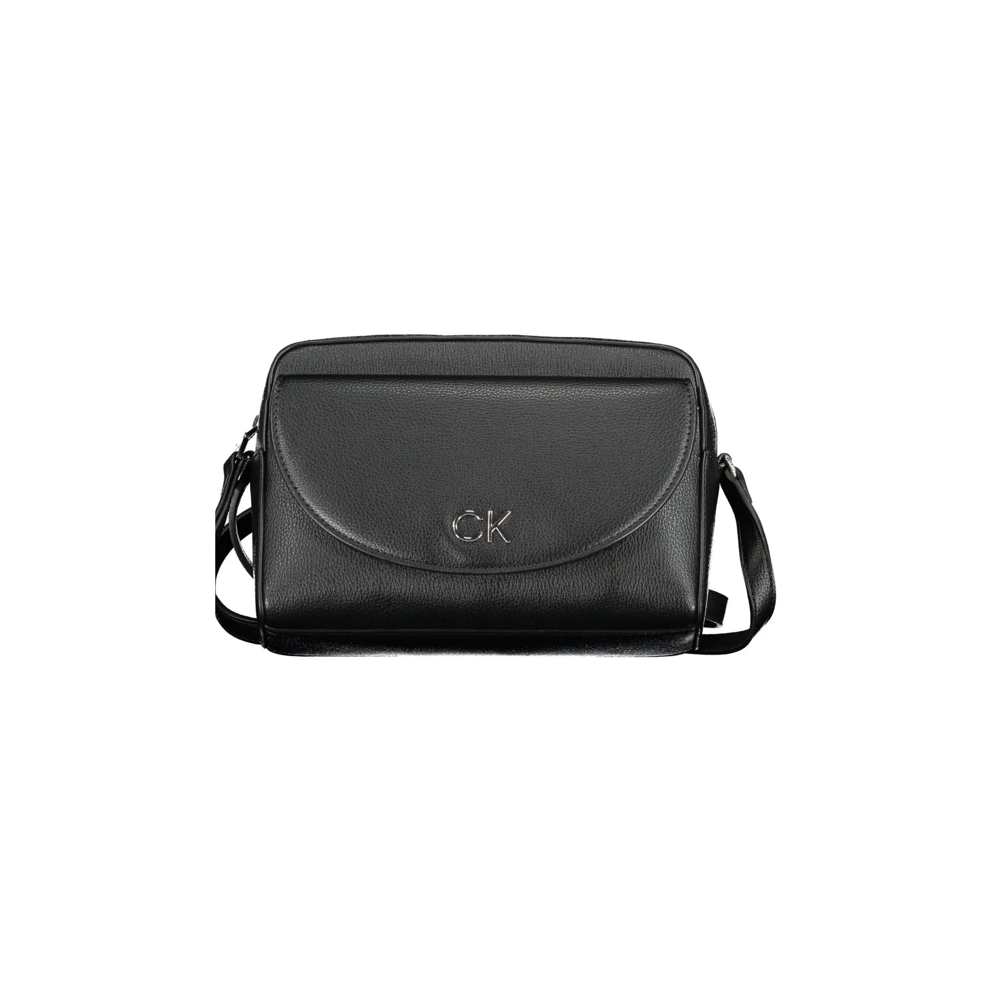 Calvin Klein Borsa Donna a Tracolla Nera con Tasche e Chiusura Zip
