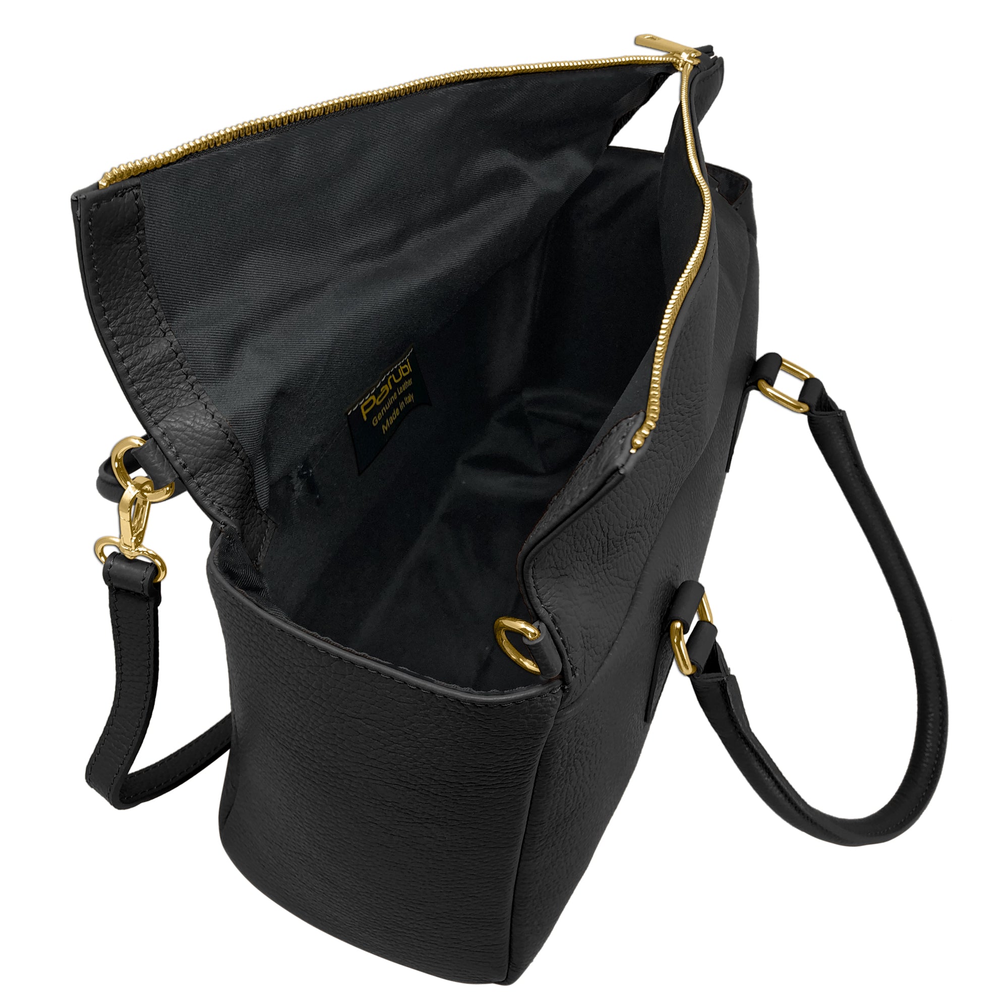 Borsa Donna a Mano con Tracolla, In Vera Pelle, Made In Italy, Modello Isabel Parubi Borse - vista 5