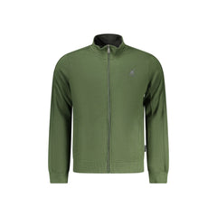 U.S. Grand Sudadera Hombre Verde Cremallera sudadera Bolsillos Bordado Logo