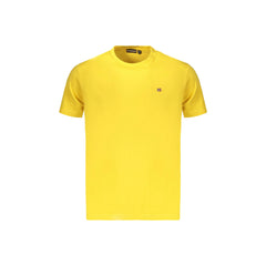 Napapijri T-Shirt Maniche Corte Uomo Gialla Ricamo