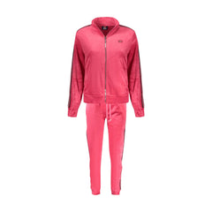 Norway 1963 Felpa Maniche Lunghe Tuta Sportiva Donna Rosa Full Zip