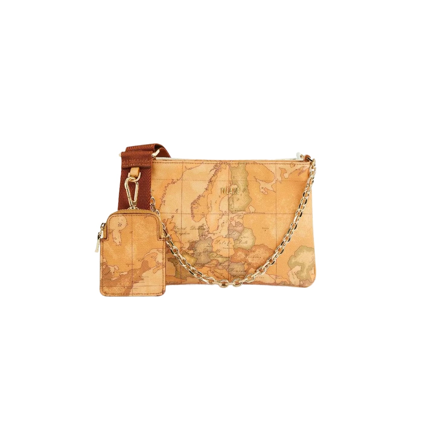 Borsa Donna Tracollina Doppia Geo Classic e White Alviero Martini