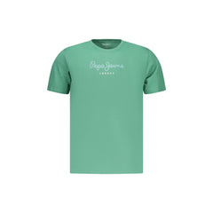 Pepe Jeans T-Shirt Μανίκια Κοντά Ανδρική Πράσινη Εκτύπωση Λογότυπο