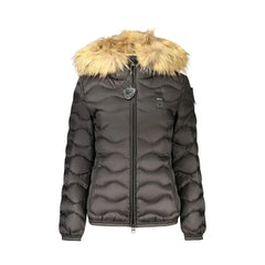 Blauer Giubbotto Maniche Lunghe Donna Nero Logo