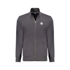 North Sails Sudadera con Cremallera Hombre Negra en Algodón