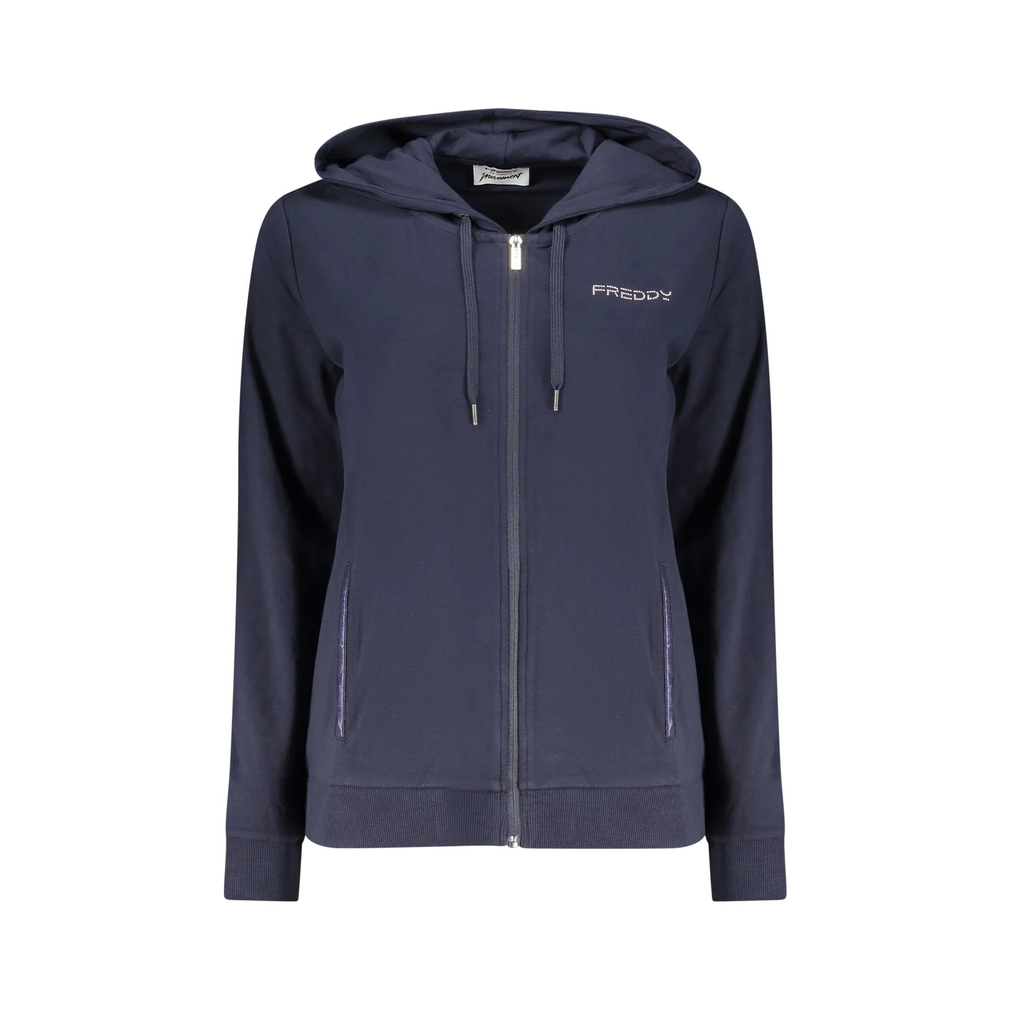 FREDDY FELPA CON ZIP DONNA BLU