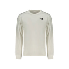 The North Face T-Shirt homem mangas compridas branca bordada logótipo