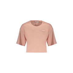 Fila Tricou Maneci Scurte Femei Roz Print Logo