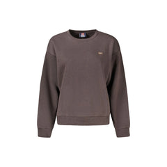 Norway 1963 Felpa Maniche Lunghe Donna Marrone Logo