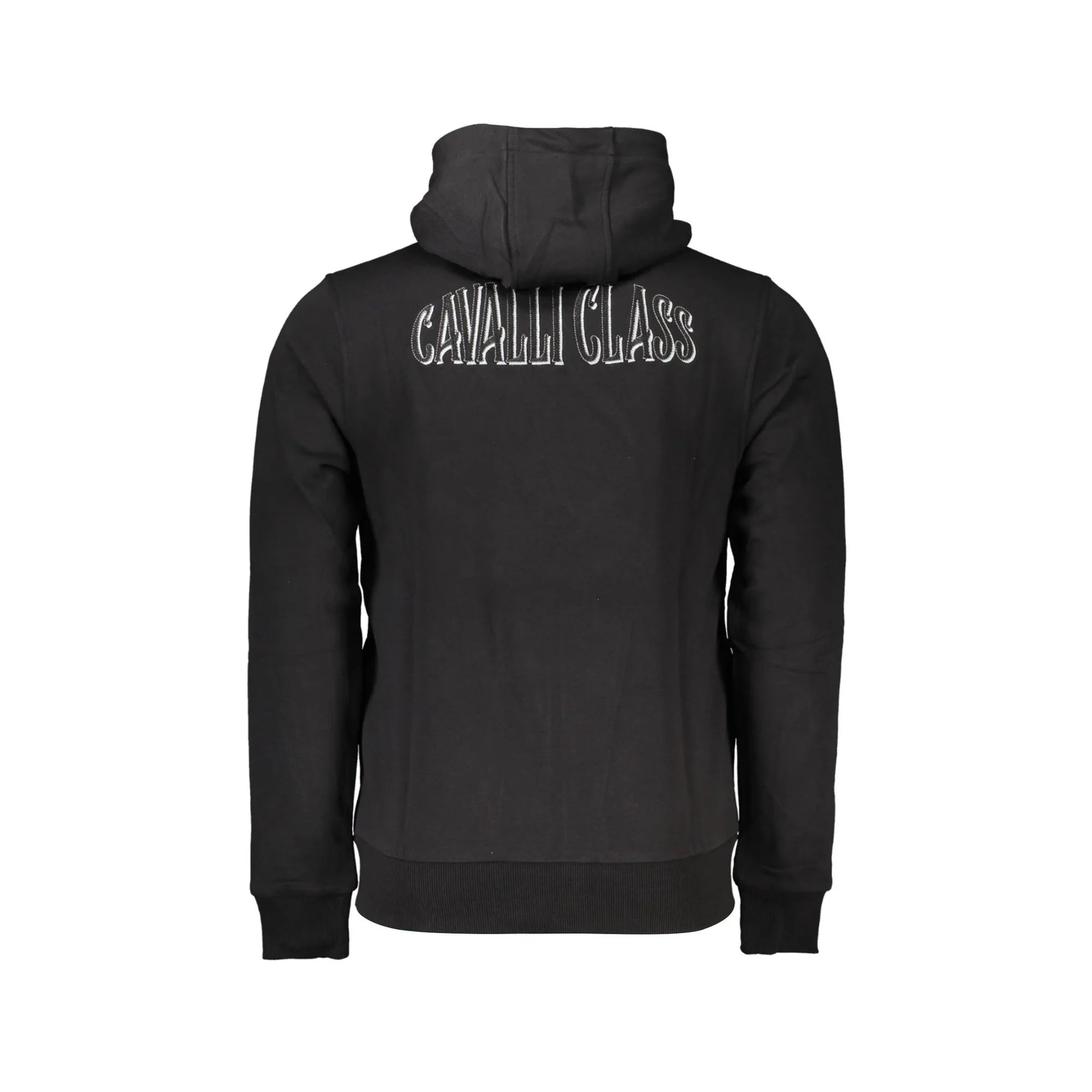 CAVALLI CLASS FELPA CON ZIP UOMO NERO
