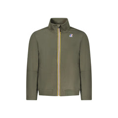 K-Way pulover s kapuco Moški Zeleni Pepin Brushed z Zadrgo