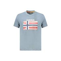 Napapijri T-Shirt Μανίκια Κοντά Ανδρική Γκρι Εκτύπωση Λογότυπο
