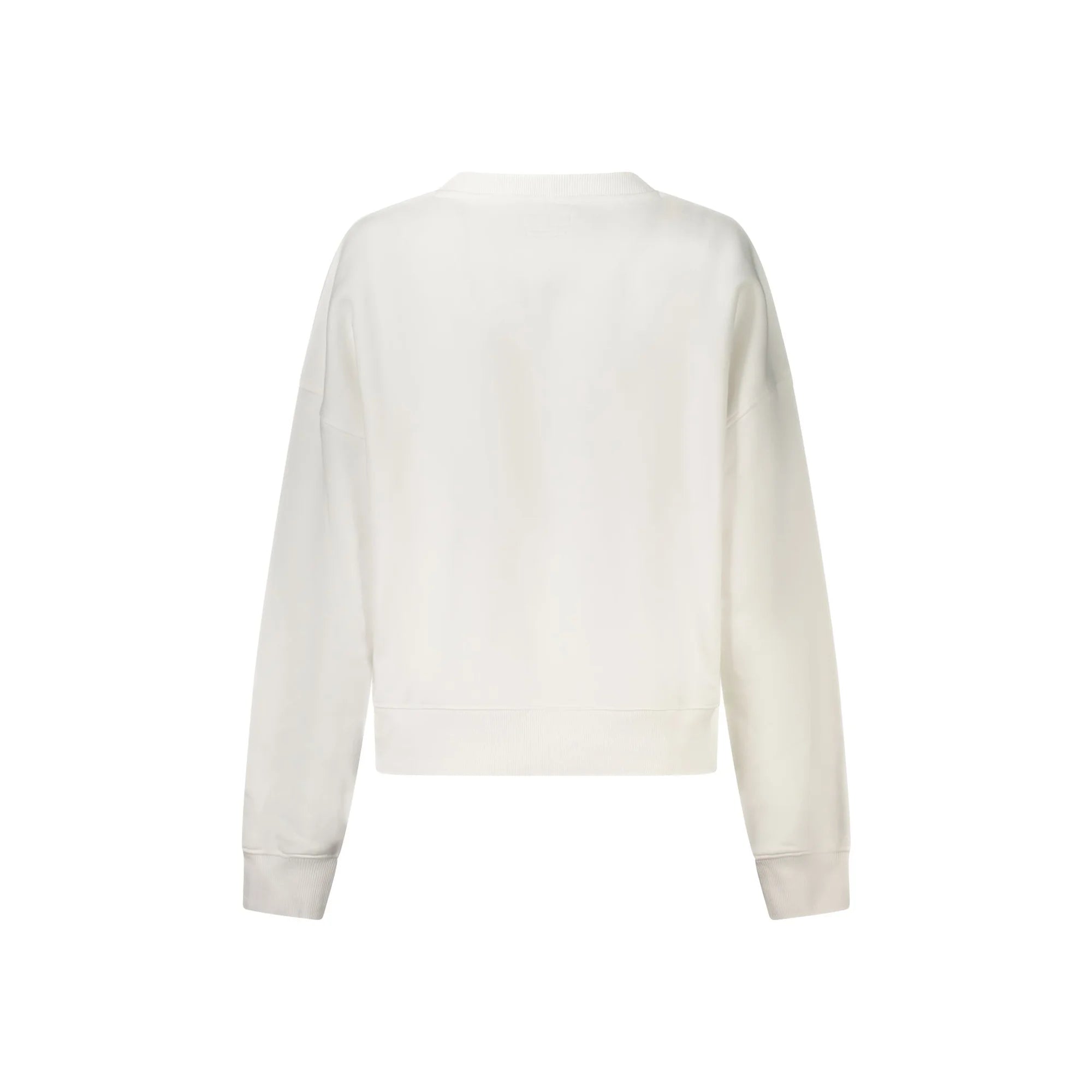 GUESS JEANS FELPA SENZA ZIP DONNA BIANCO