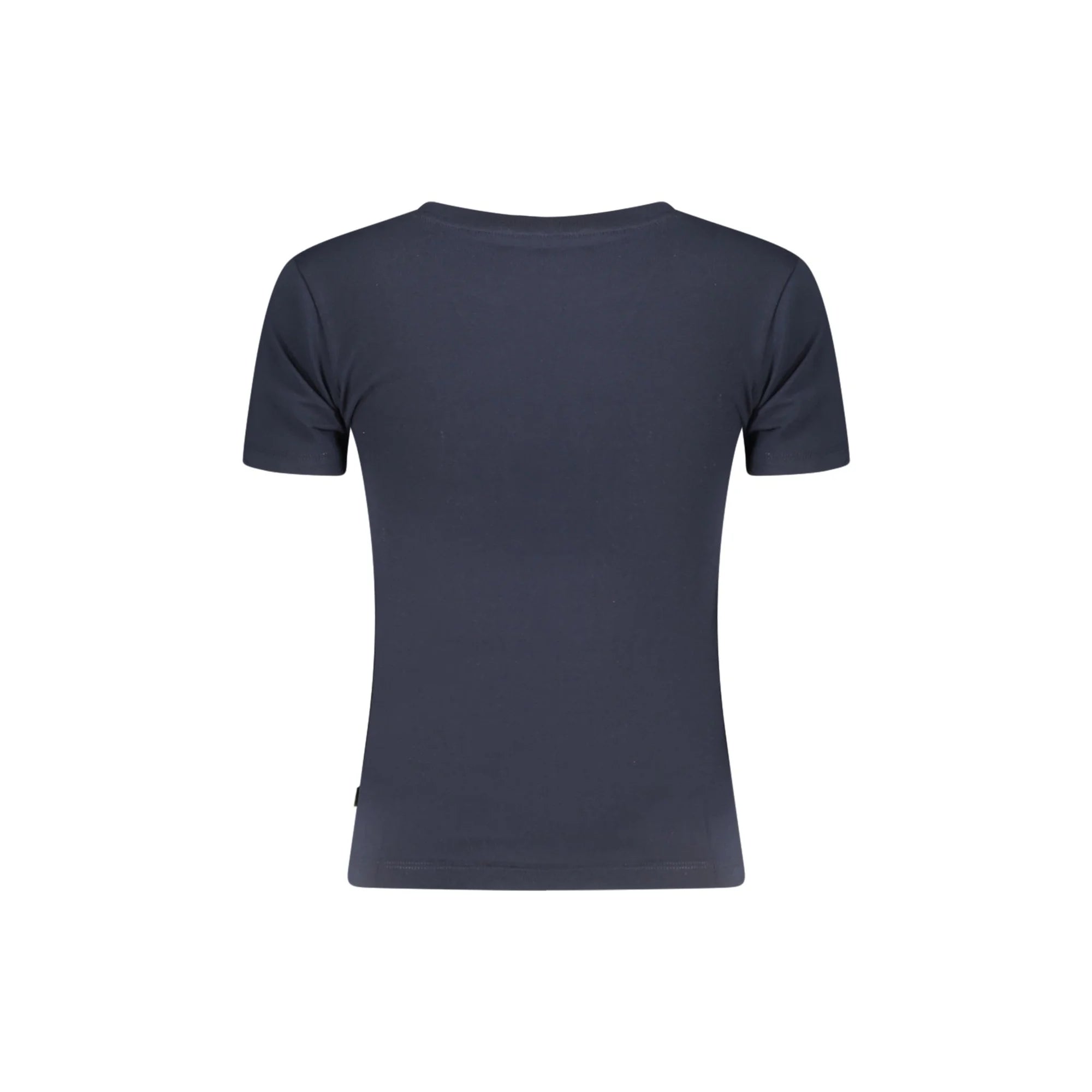GUESS JEANS T-SHIRT MANICHE CORTE DONNA BLU