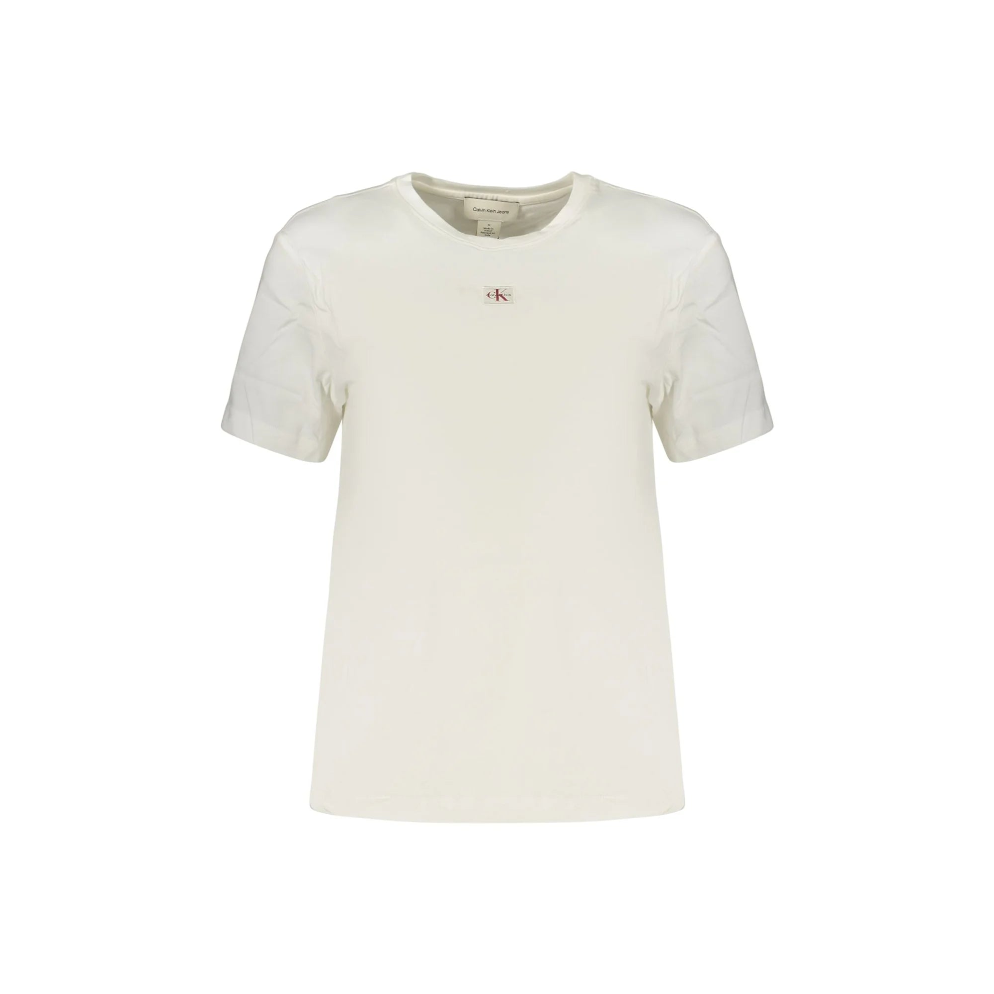 CALVIN KLEIN T-SHIRT MANICHE CORTE DONNA BIANCO
