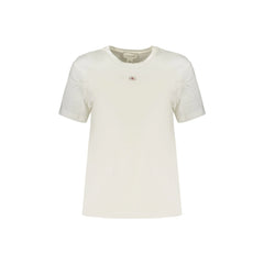 Tricou cu Mâne Scurte pentru Femei Calvin Klein Alb cu Logo