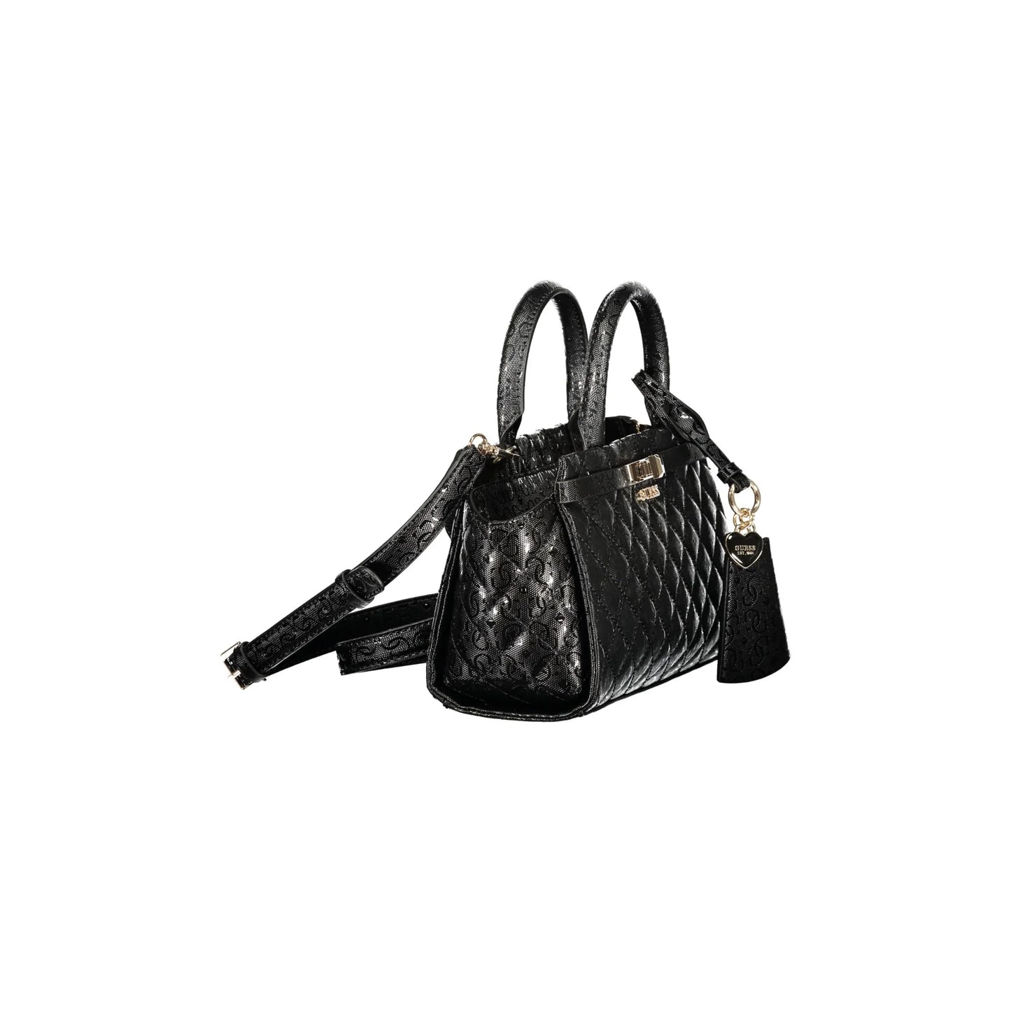 Guess Jeans Borsa a Tracolla Donna Nera Logo Borse nero - vista 3