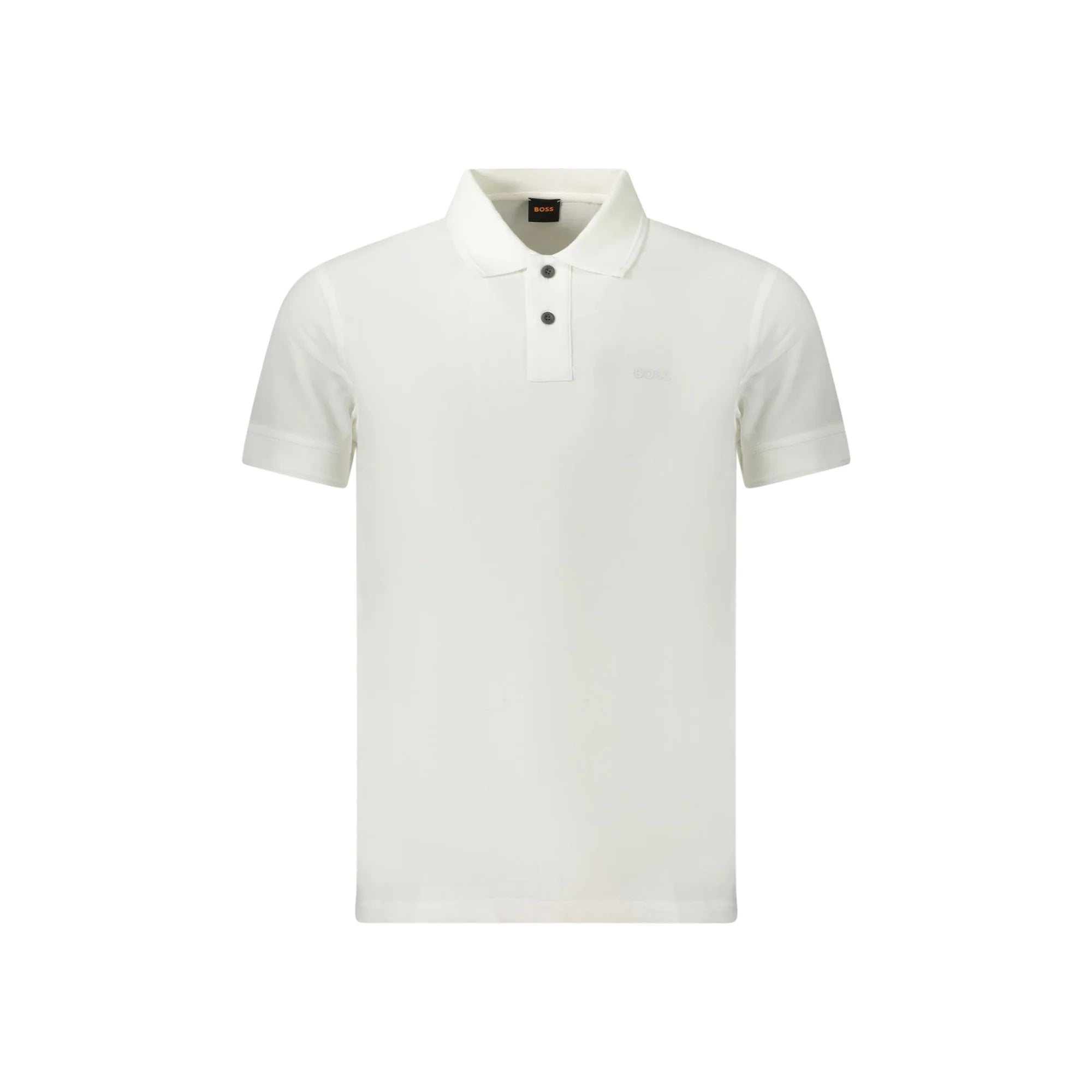 BOSS POLO MANICHE CORTE UOMO BIANCO