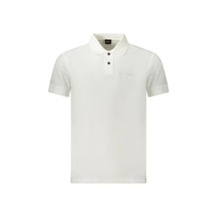Boss Polo Maniche Corte Uomo Bianca Stampa Logo