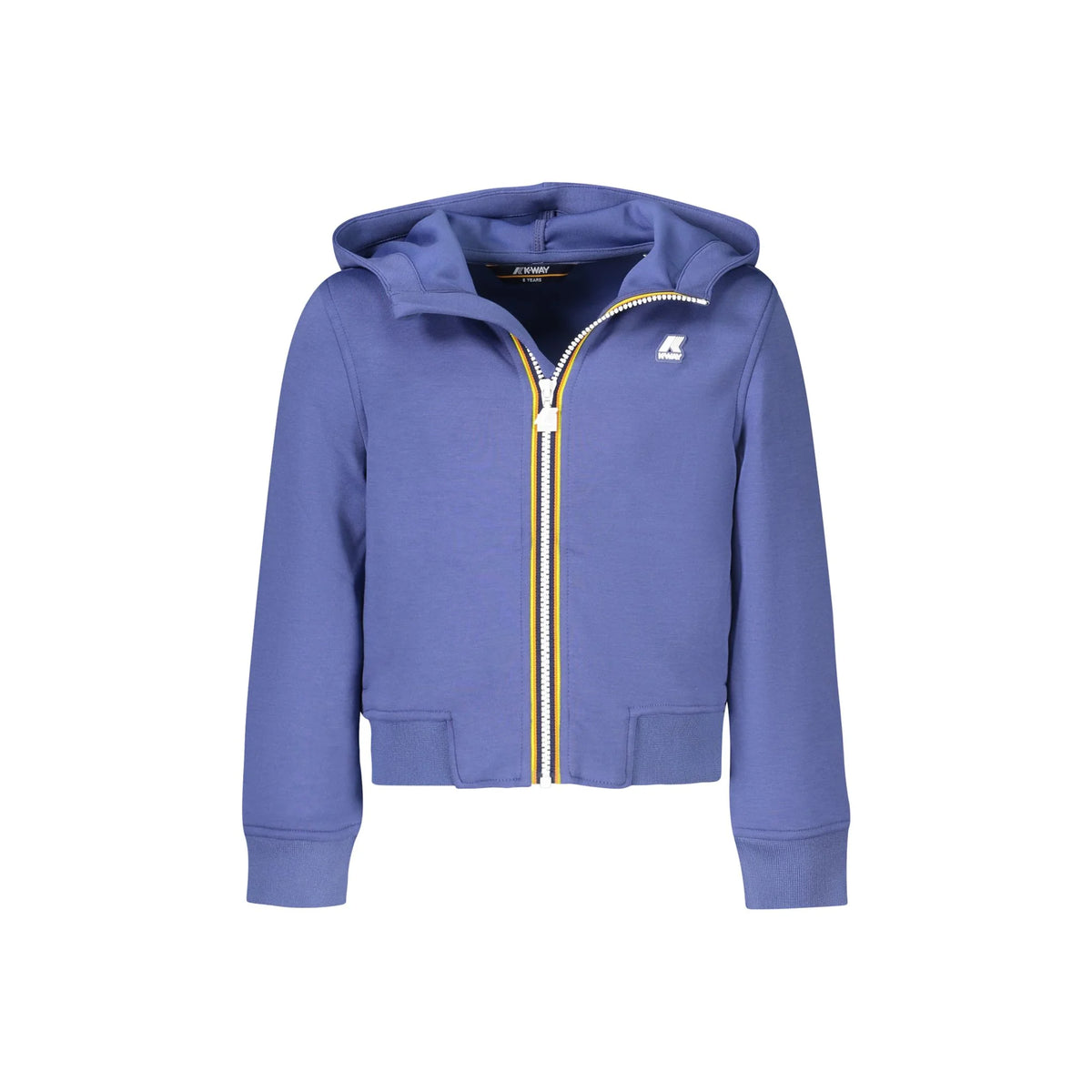 K-WAY FELPA CON ZIP BAMBINO BLU