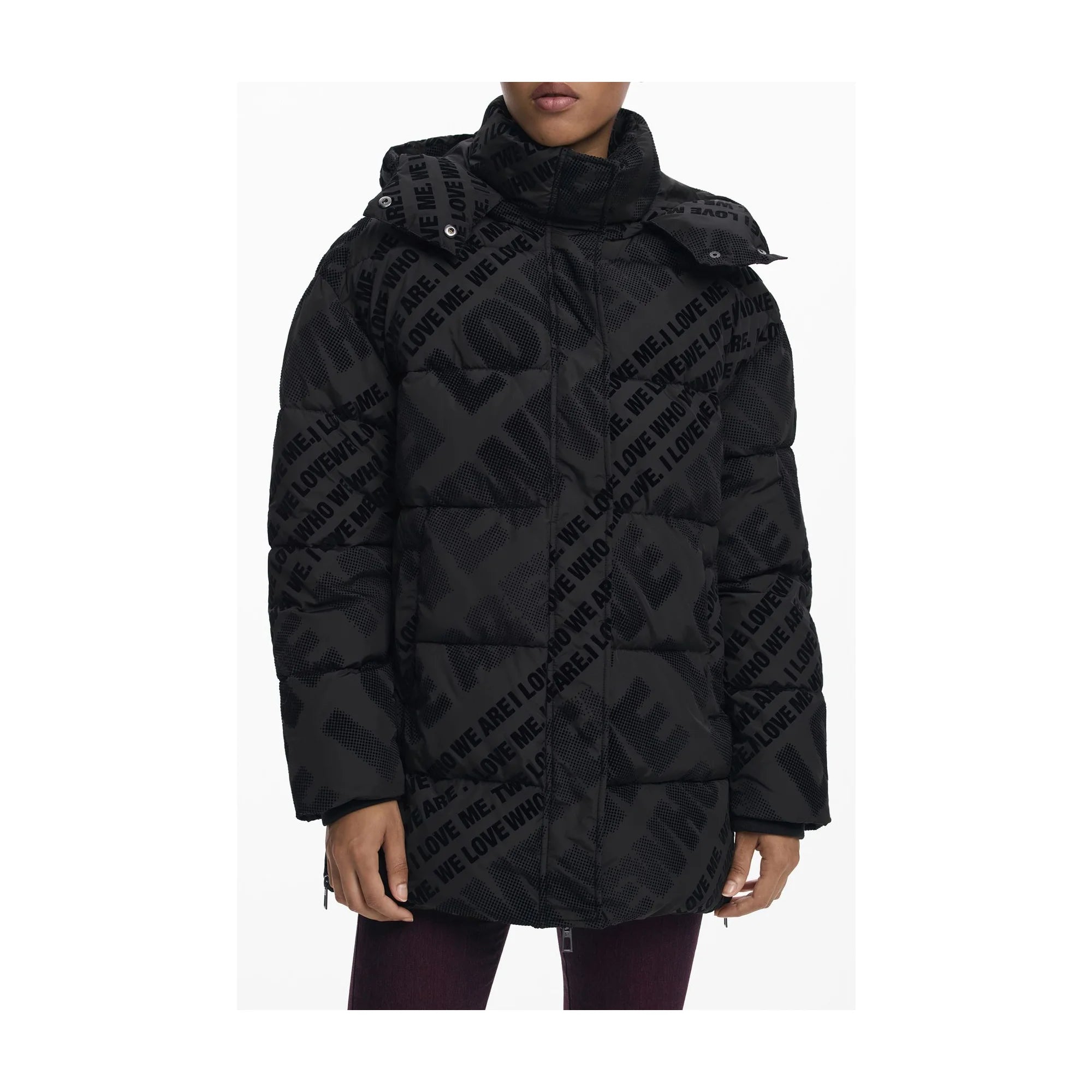 DESIGUAL GIUBBOTTO DONNA NERO