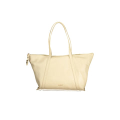 Coccinelle Borsa a Spalla Pelle Donna Beige Logo