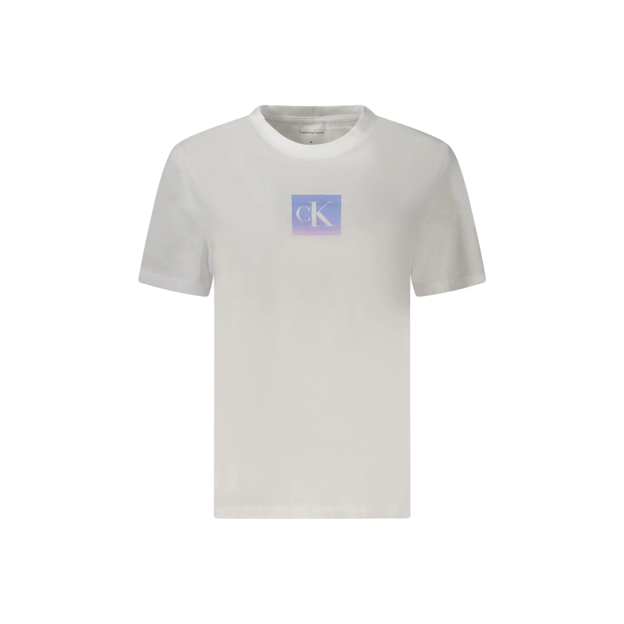 CALVIN KLEIN T-SHIRT MANICHE CORTE DONNA BIANCO