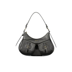 Coccinelle Borsa a Spalla Pelle Donna Nera Stampa Logo