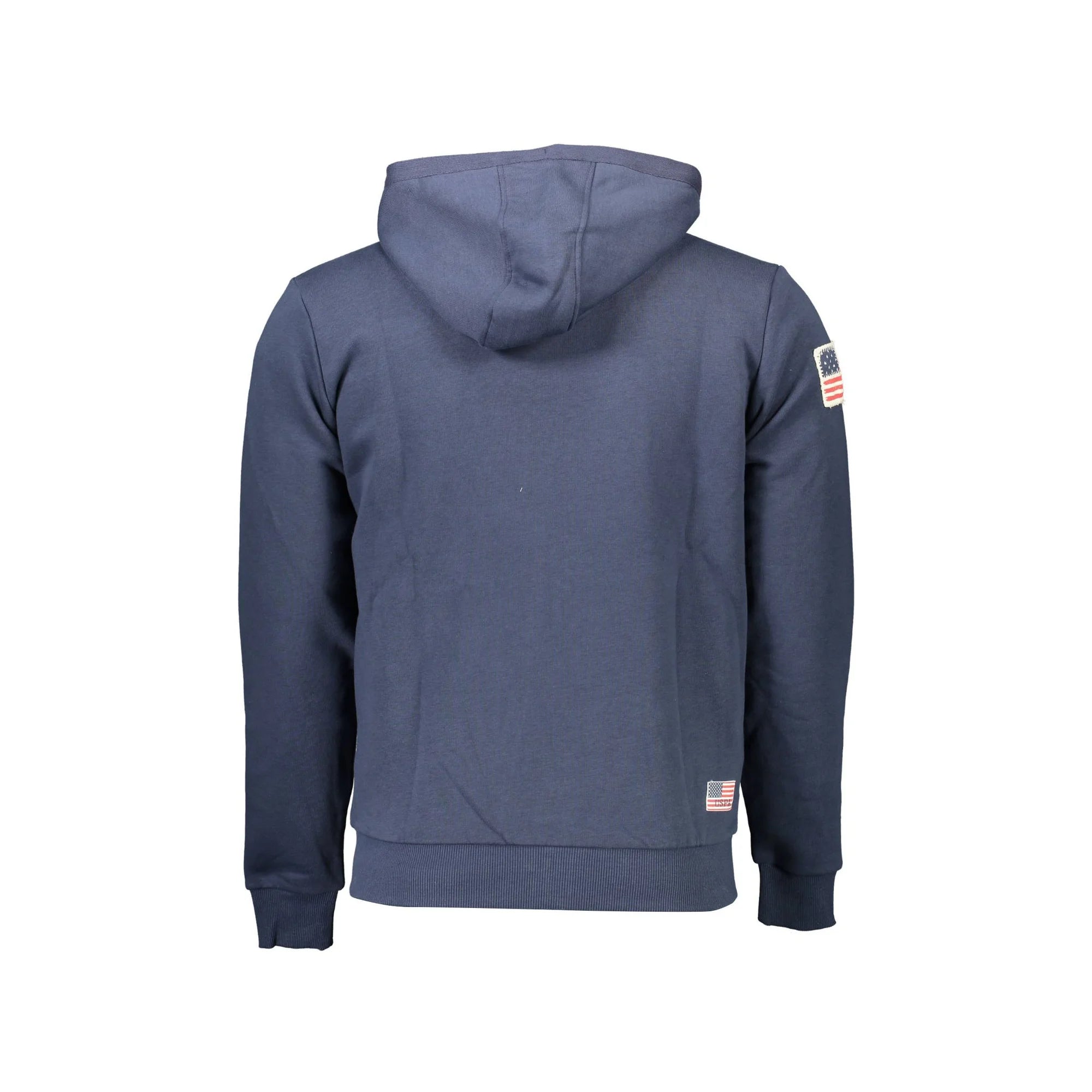 U.S. POLO FELPA CON ZIP UOMO BLU
