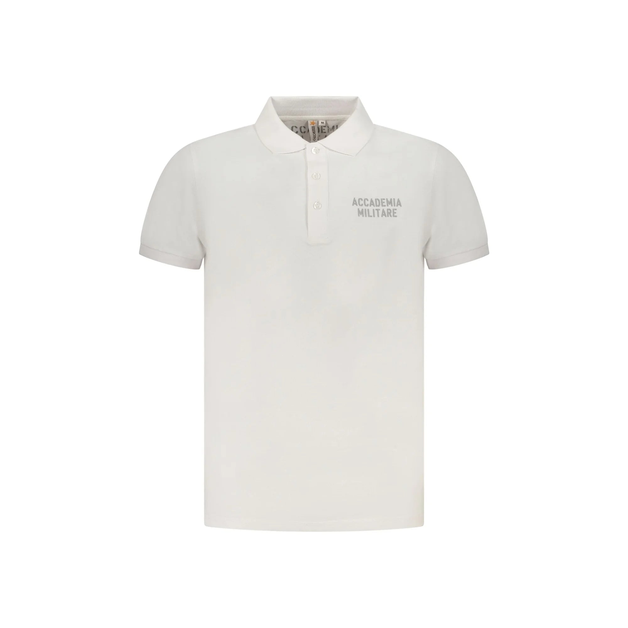 Accademia Militare Polo Maniche Corte Uomo Bianca Stampa Logo Bianco - foto prodotto