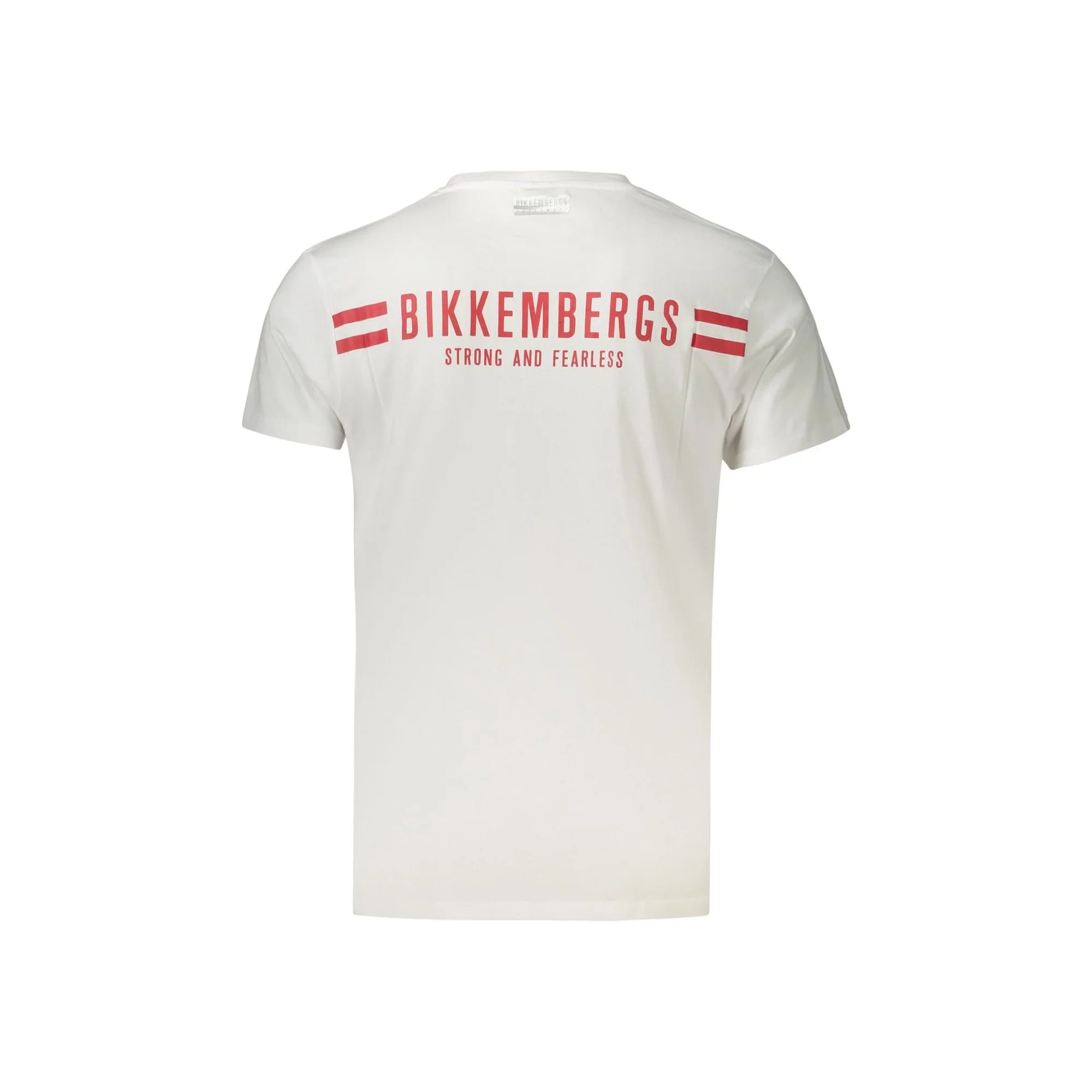 BIKKEMBERGS T-SHIRT MANICHE CORTE UOMO BIANCO
