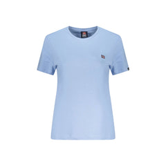 Norway 1963 T-Shirt Short Sleeves Woman Blue Embroidery