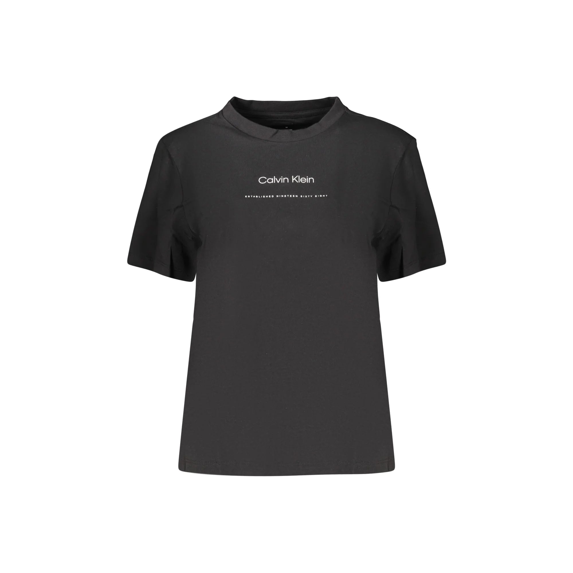 CALVIN KLEIN T-SHIRT MANICHE CORTE DONNA NERO