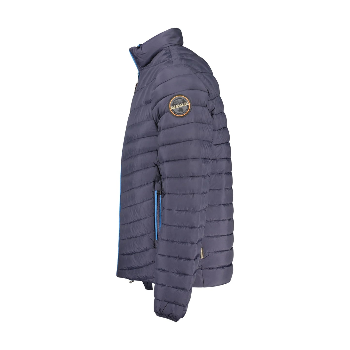 Napapijri Giubbotto Uomo Blu con Zip e Logo Giubbotti e Giacche - vista 3