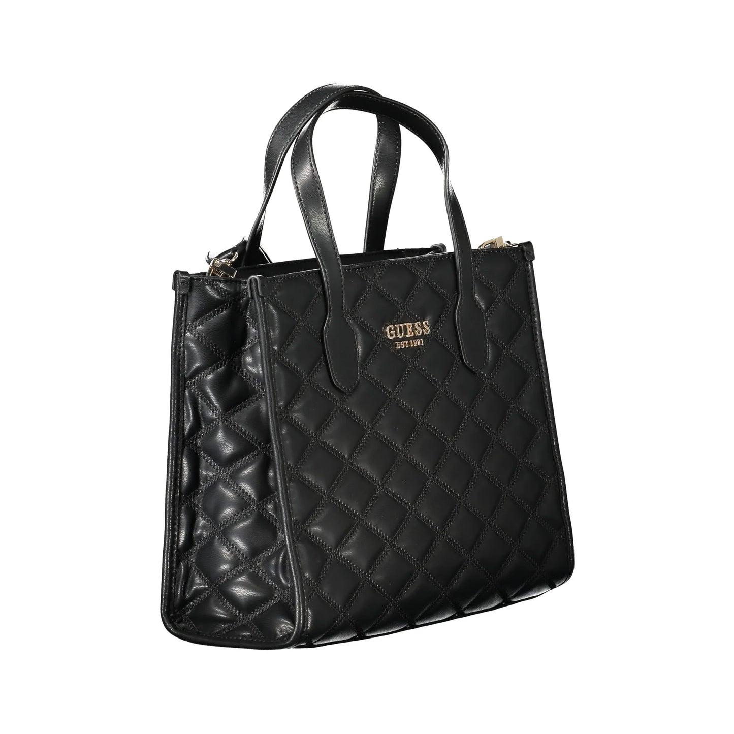 Guess Jeans Borsa a Tracolla Donna Nera Logo Borse nero - vista 3