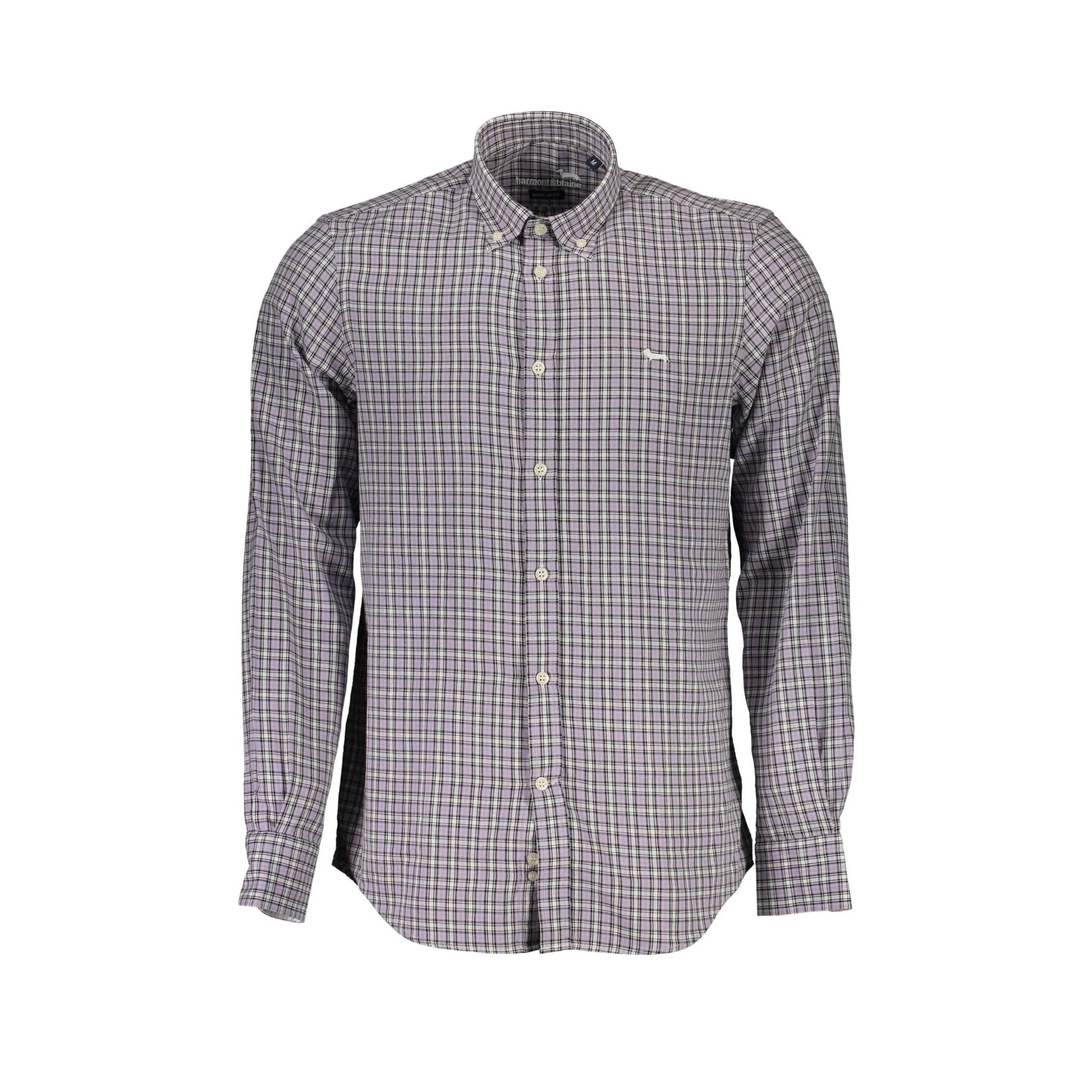 HARMONT & BLAINE CAMICIA MANICHE LUNGHE UOMO VIOLA