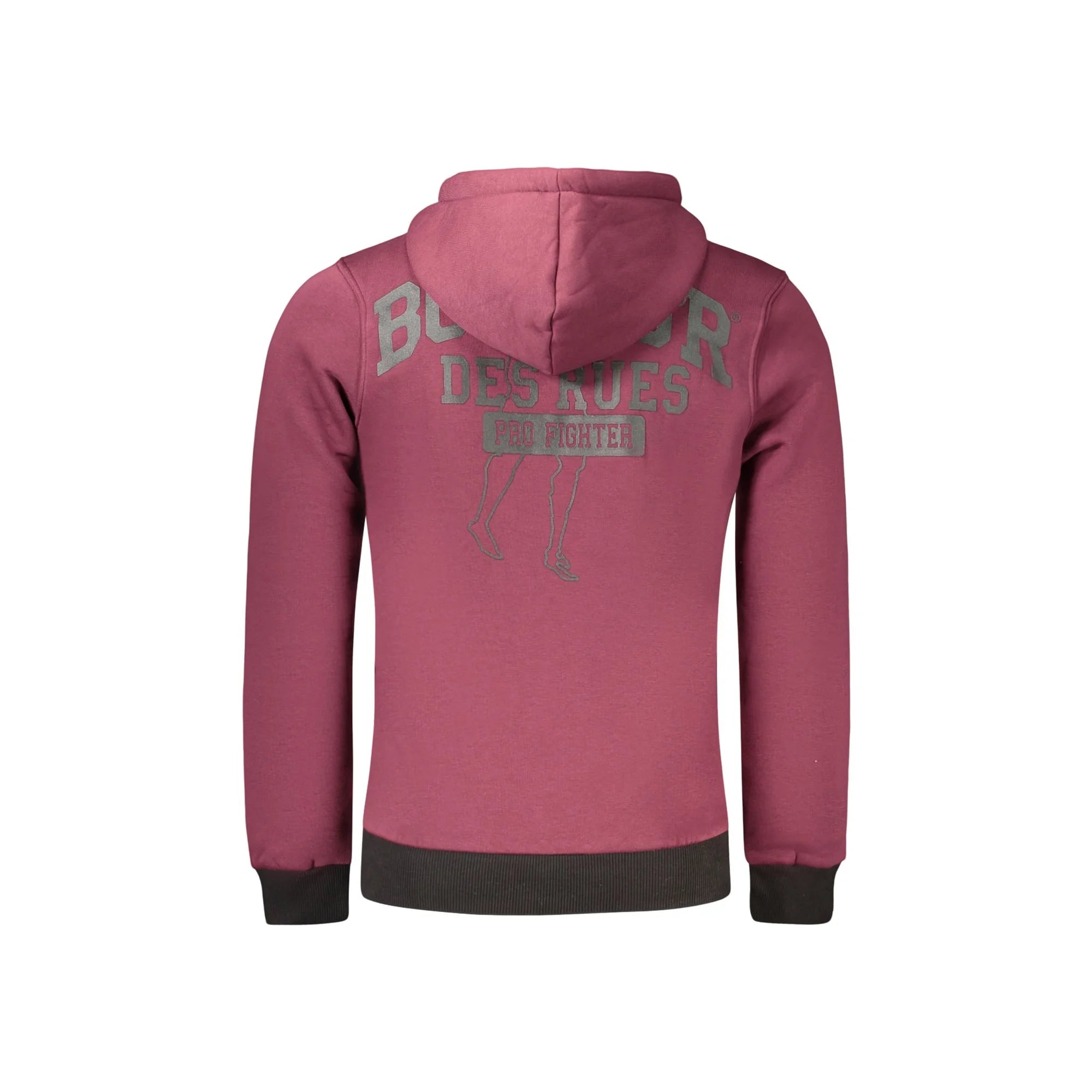 BOXEUR DES RUES FELPA SENZA ZIP UOMO ROSSO