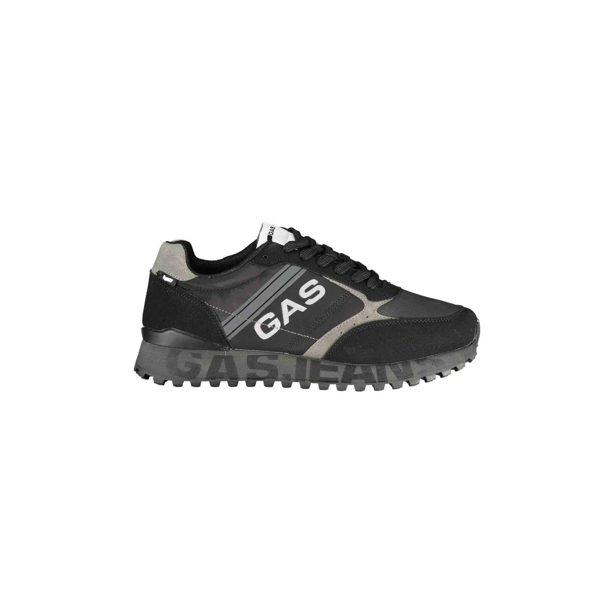Gas Sneakers Uomo Nere Stampa Nero - foto prodotto