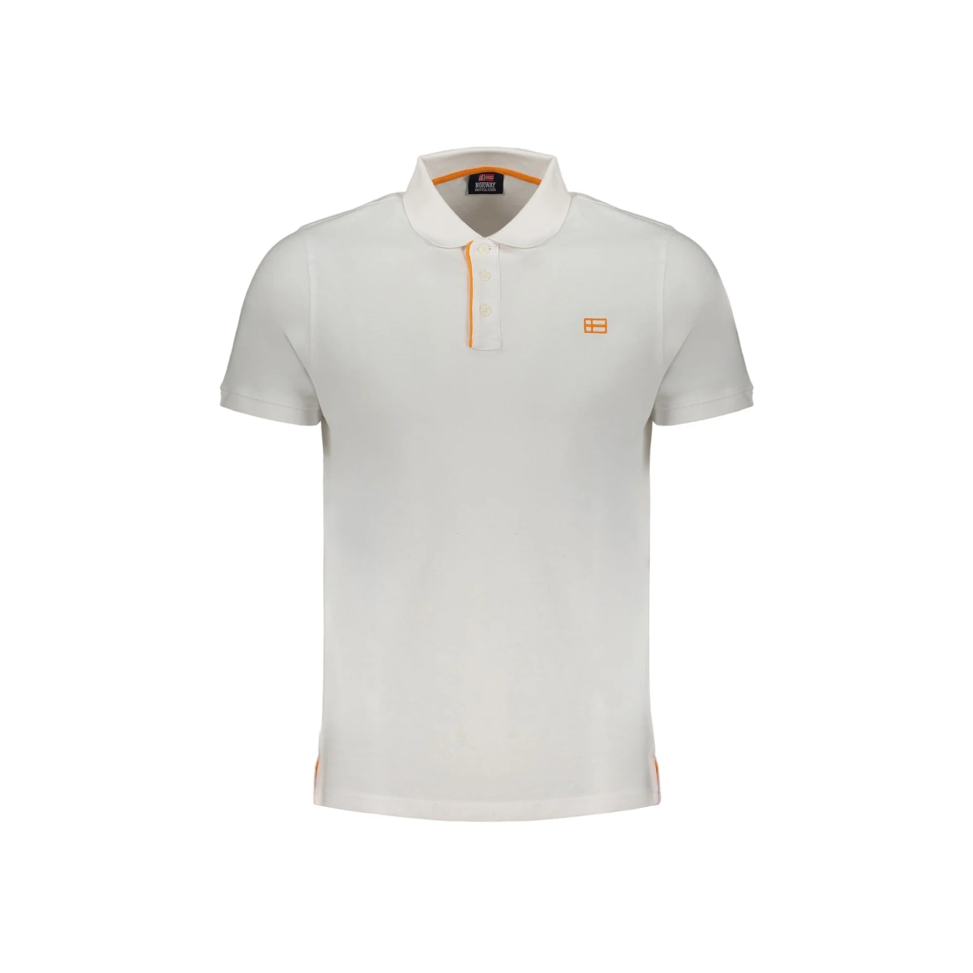 NORWAY 1963 POLO MANICHE CORTE UOMO BIANCO