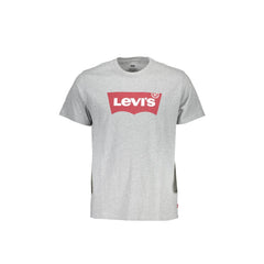 Levi'S T-Shirt Maniche Corte Uomo Grigia Stampa Logo