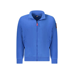 Norway 1963 Felpa Uomo Blu Zip Pile Tasche Ricamo Logo