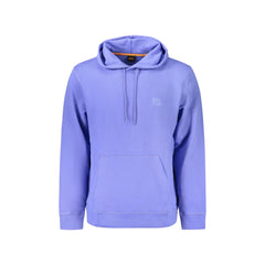 Boss Felpa Maniche Lunghe Uomo Blu Ricamo