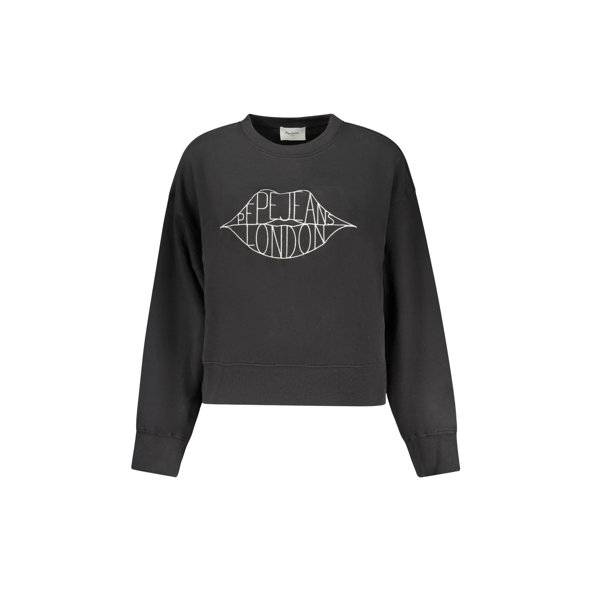 Pepe Jeans Felpa Maniche Lunghe Donna Nera Ricamo Felpe Nero - foto prodotto