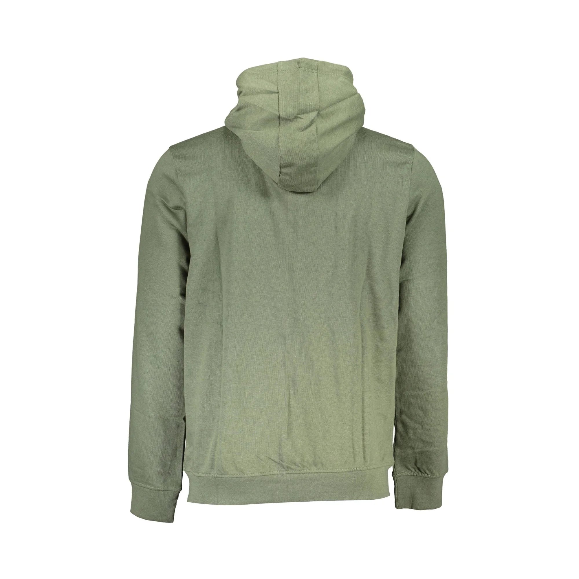 GIAN MARCO VENTURI FELPA CON ZIP UOMO VERDE